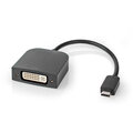 Nedis adaptér USB-C - DVI-D 24+1 (M/F), 1080p, 20cm, černá_233663367