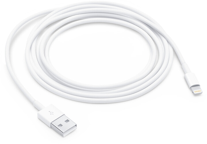 Apple kabel USB-A - Lightning, M/M, nabíjecí, datový, 2m, bílá_234363693