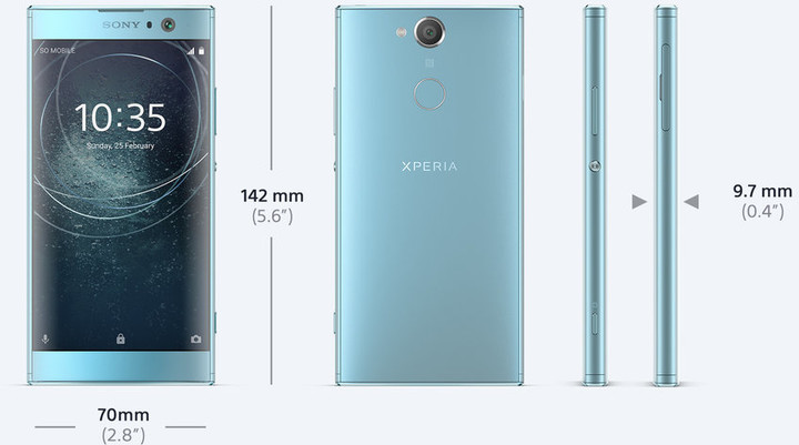 Sony Xperia XA2 Dual, Dual SIM, 3GB/32GB, modrá_1214557373