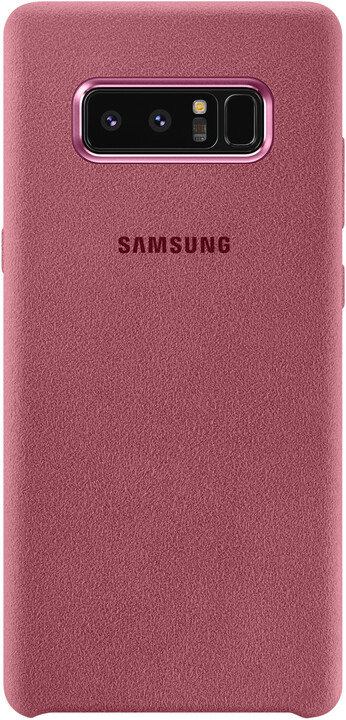 Samsung ochranný kryt z kůže Alcantara pro Note 8, růžová_224350700