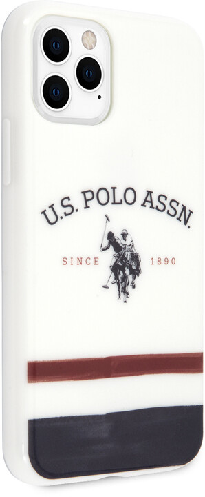 U.S. Polo ochranný kryt TPU Small Horse pro iPhone 11 Pro Max, bílá_2013722832