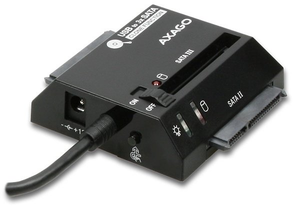 AXAGON USB2.0 - 3x SATA HDD CLONE adapter vč. AC_1732315601