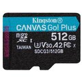 Kingston Micro SDXC Canvas Go! Plus 512GB 170MB/s UHS-I U3 + adaptér O2 TV HBO a Sport Pack na dva měsíce