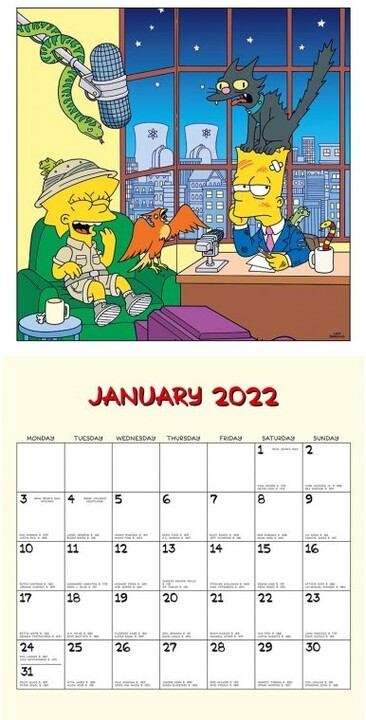 Kalendář 2022 - The Simpsons