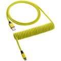 CableMod Classic Coiled Cable, USB-C/USB-A, 1,5m, Dominator Yellow