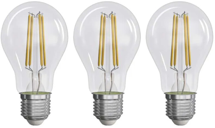 Emos LED žárovka Filament 3,8W (60W), 806lm, E27, teplá bílá, 3ks_1137418744