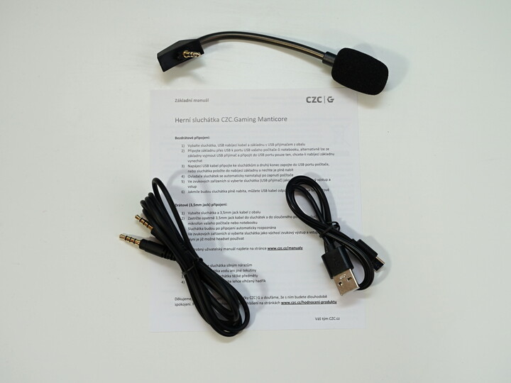 CZC.Gaming Manticore, herní sluchátka, bezdrátová, černá_1786930301