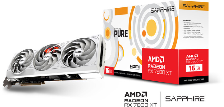 Sapphire PURE AMD Radeon™ RX 7800 XT GAMING OC 16GB, 16GB GDDR6_1845997971