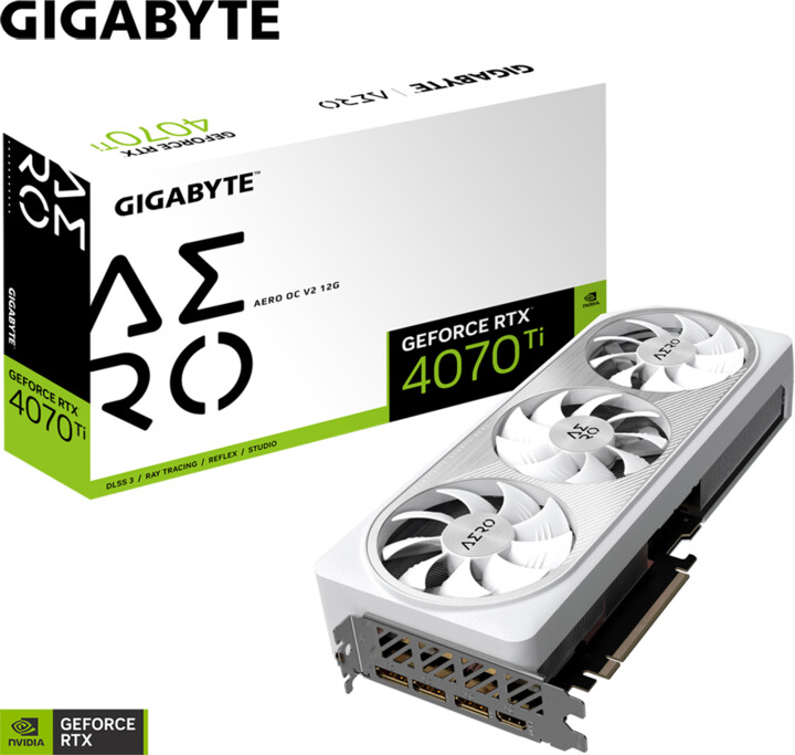 GIGABYTE GeForce RTX 4070 Ti AERO OC V2 12G, 12GB GDDR6X_1084901393