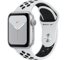 Apple Watch Nike Series 5 GPS, 40mm Silver Aluminium Case with Pure Platinum/Black Nike Sport Band_1162435030