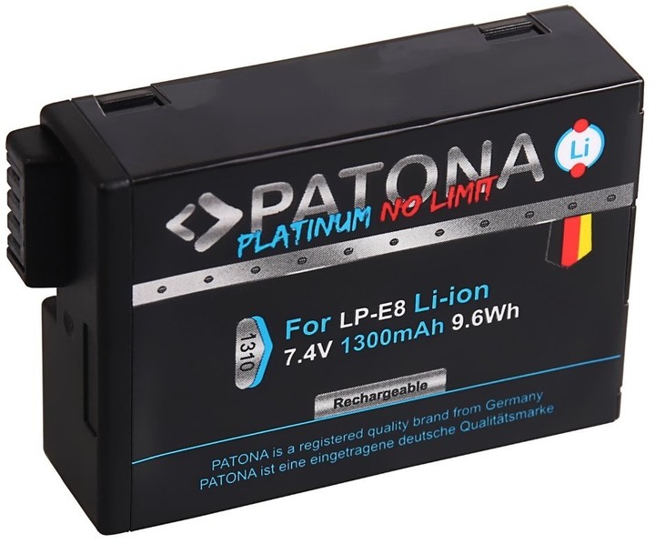 Patona baterie pro foto Canon LP-E8/LP-E8 + 1300mAh Li-Ion PLATINUM