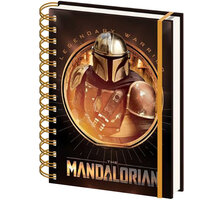 Zápisník Star Wars: The Mandalorian - Bounty Hunter, bez linek, kroužková vazba, A5_1853639405