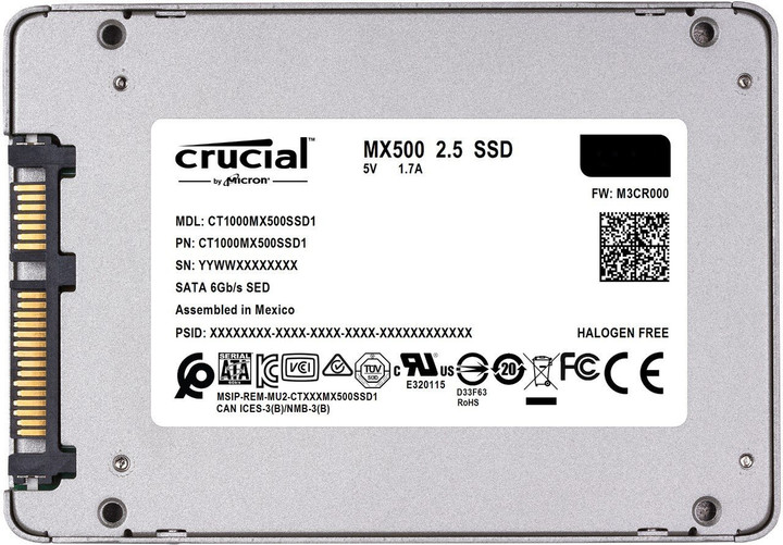 Crucial MX500, 2,5" - 2TB