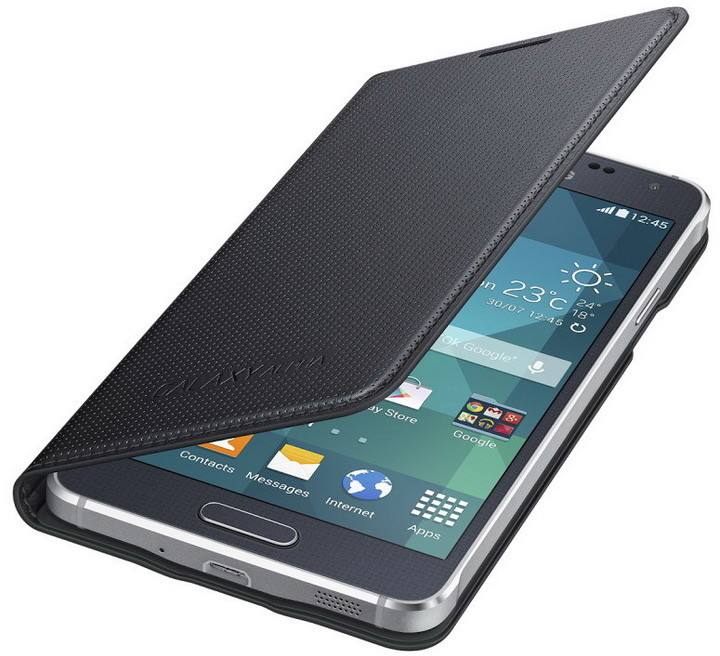 Samsung EF-FG850BB flipové pouzdro pro Galaxy Alpha (SM-G850), černá_1767515191