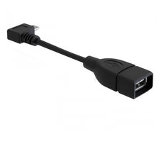DeLock adaptér USB micro-B samec pravoúhlý > USB 2.0-A samice OTG 11cm 83104