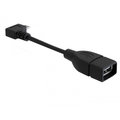 DeLock adaptér USB micro-B samec pravoúhlý &gt; USB 2.0-A samice OTG 11cm_426959880