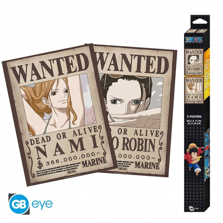 Plakát One Piece - Nami &amp; Robin, 2 ks (52x38)_1576009738