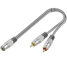 Home Theater HQ adaptér Jack 3,5mm stereo - 2 x CINCH stereo, 15cm_513027323