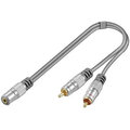 Home Theater HQ adaptér Jack 3,5mm stereo - 2 x CINCH stereo, 15cm
