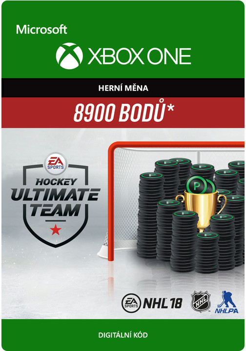 NHL 18 - 8900 HUT Points (Xbox ONE) - elektronicky_2018260996