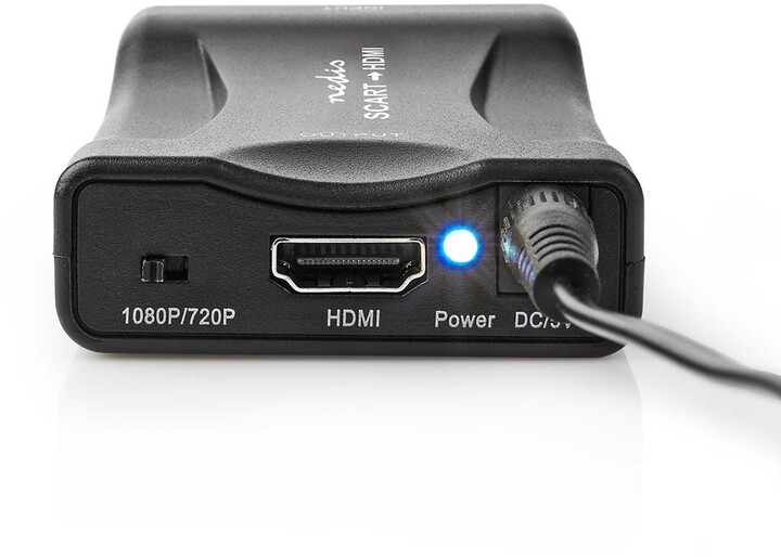 Nedis převodník SCART - HDMI (1 cestný), 1080p, černá_751193250