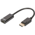 C-TECH adaptér DisplayPort - HDMI, M/F, černá