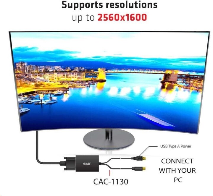 Club3D Adaptér aktivní Mini DisplayPort 1.2 na Dual Link DVI-D Active Adapter, 4k30Hz, 60cm_1753731507