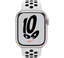 Apple Watch Nike Series 7 Cellular 41mm, Starlight, Pure Platinum Black Sport Band Epico milánský tah pro Apple Watch 38/40mm, zlatá v hodnotě 799 Kč + Poukaz 200 Kč na nákup na Mall.cz + S pojištěním od Mutumutu dostanete 5 000 Kč zpět - více ZDE