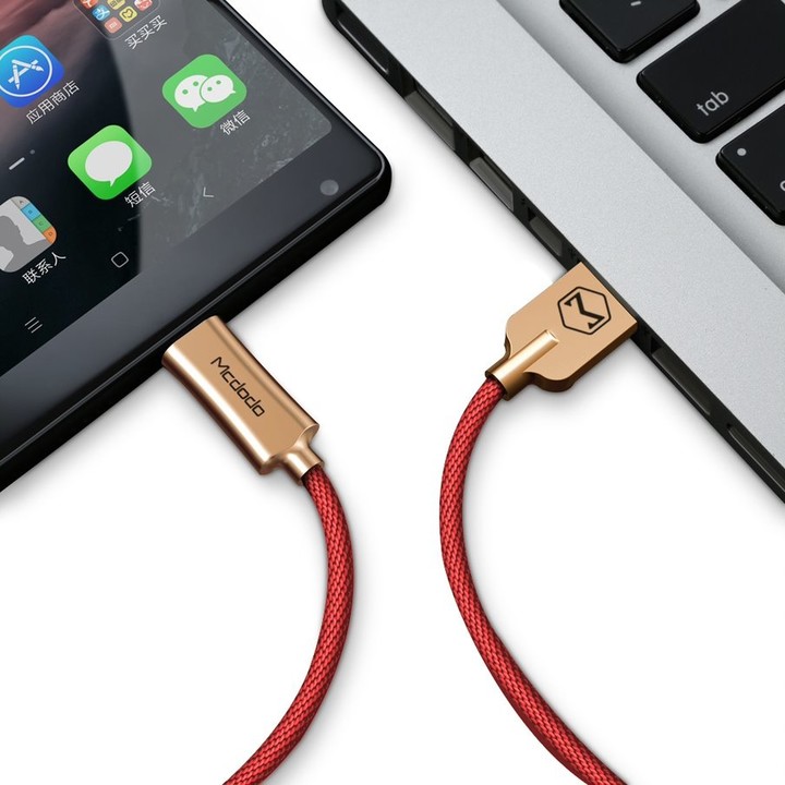 Mcdodo Knight datový kabel USB-C, 1m, červená_2027537694