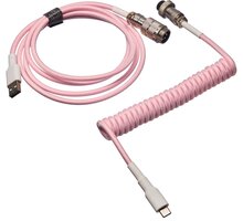 CZC.Gaming Serpent, USB-C/USB-A, 1,5m, růžový_1455796818