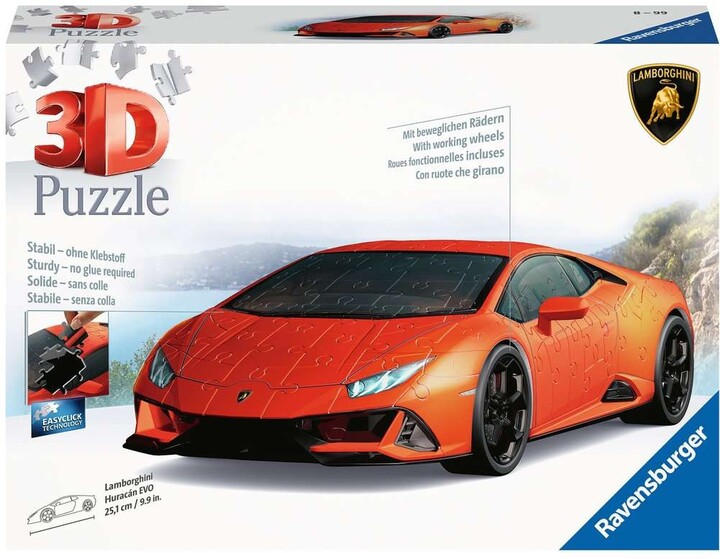 3D puzzle - Lamborghini Huracan Evo, 108 dílků_565015138