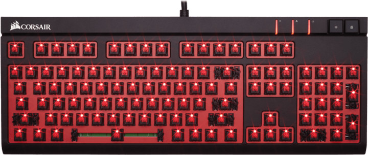 Corsair STRAFE RED LED + Cherry MX BROWN, EN_1846053294