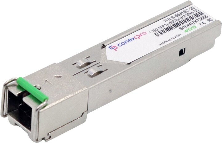 Conexpro SFP modul 1,25Gbit, SM, Tx1550/Rx1310nm, 20km, DDM, 1x SC_1166653449