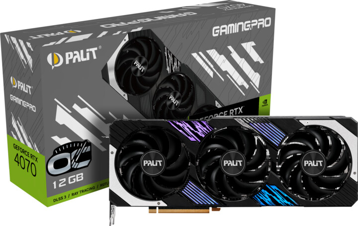 PALiT GeForce RTX 4070 GamingPro OC, 12GB GDDR6X_1077927926