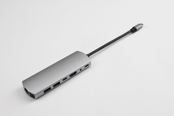 FIXED hliníkový hub 7v1 s USB-C pro notebooky a tablety_2023686585