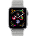 Apple Watch series 4, 40mm, pouzdro ze stříbrného hliníku/bílý provlékací řemínek_1815891385