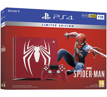 PlayStation 4 Slim, 1TB, červená + Spider-Man Limited Edition_576180870