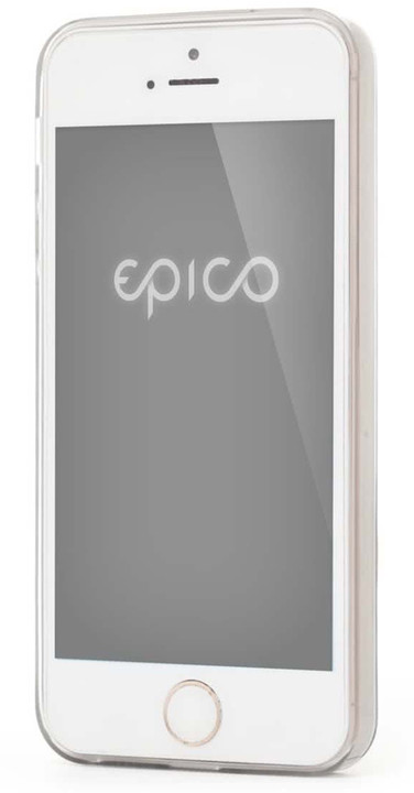 EPICO Plastový kryt pro iPhone 5/5S/SE TWIGGY GLOSS - černý transparentní_354227114