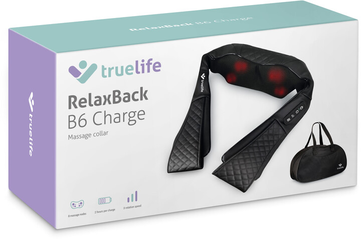 TrueLife RelaxBack B6 Charge - masážní límec s dobíjecí baterií_1239813217
