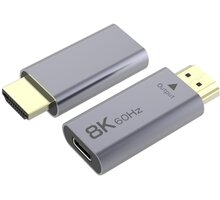 PremiumCord adaptér USB-C - HDMI, 8K@60Hz, 4K@144Hz, Aluminium_1143632570