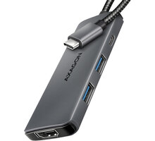 AXAGON multifunkční HUB 5v1 USB 5Gbps hub, 2x USB-A, USB-C, HDMI 8k/30Hz, PD 100W, kabel USB-C 15cm HMC-5H8K