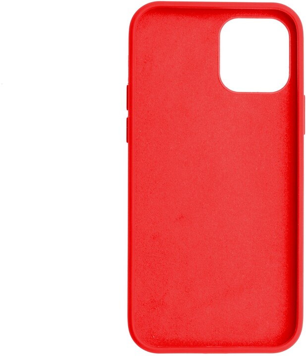 FIXED silikonový kryt Flow pro Apple iPhone 12/12 Pro, červená