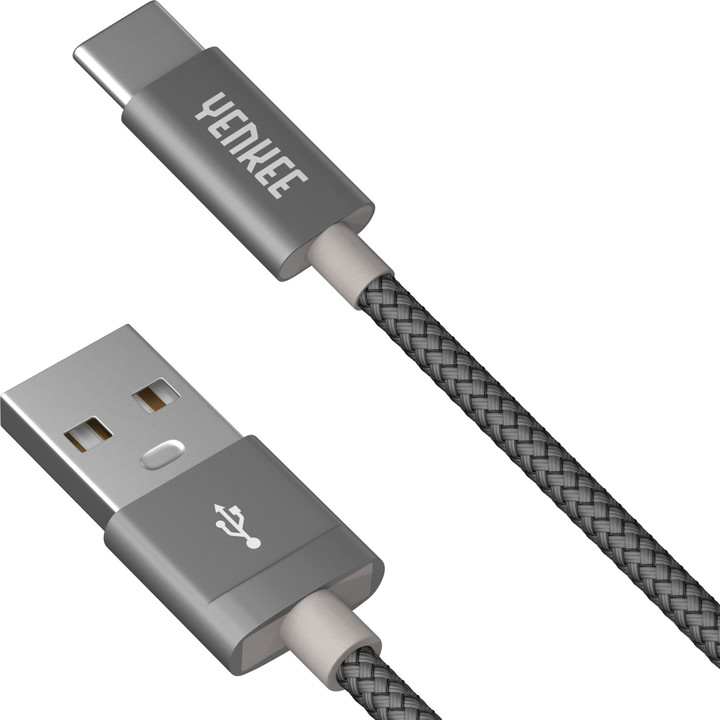 YENKEE YCU 301 GY kabel USB A 2.0 / C 1m