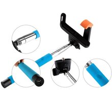 GoGEN 2 Selfie tyč teleskopická, bluetooth, modrá_1433616095