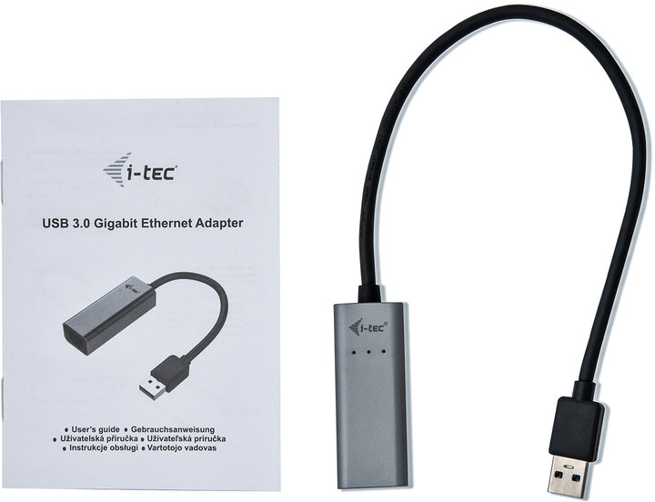 i-tec USB 3.0 Metal Gigabit Ethernet Adapter 1x USB 3.0 na RJ-45 LED_1074236810