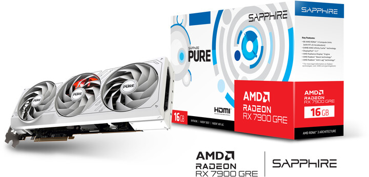 Sapphire PURE Radeon RX 7900 GRE GAMING OC, 16GB GDDR6_122803390