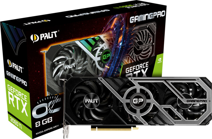 PALiT GeForce RTX 3060Ti GamingPro OC, LHR, 8 GB GDDR6