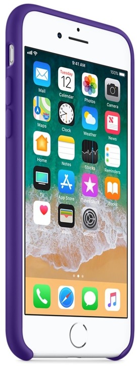 Apple silikonový kryt na iPhone 8/7, tmavě fialová_1217186119