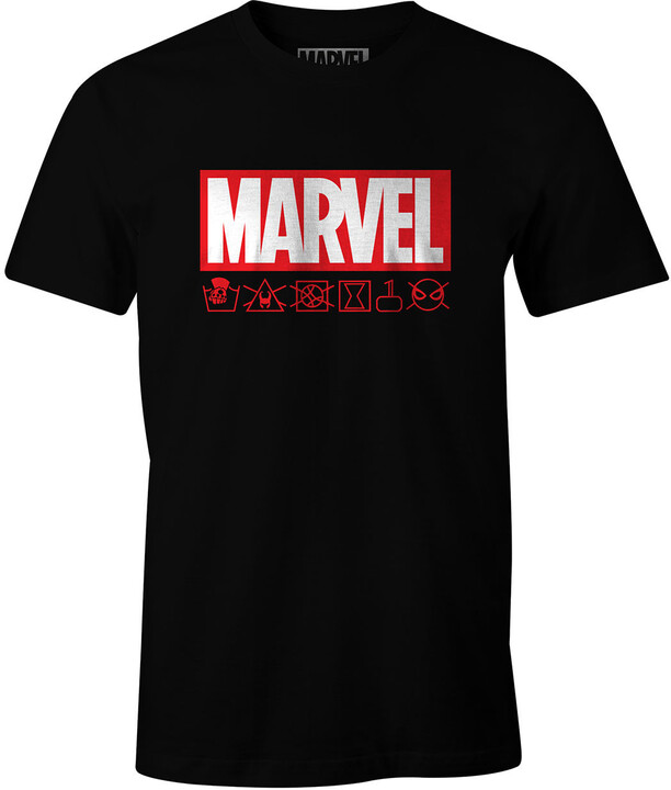 Tričko Marvel - Logo Washcare Label (L)_442361141
