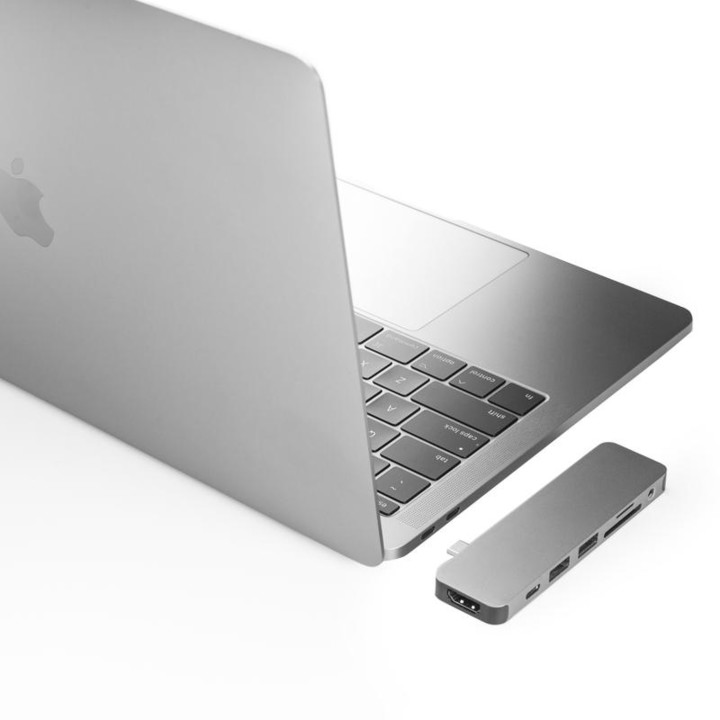 HYPER solo USB-C Hub pro MacBook &amp; ostatní USB-C zařízení, stříbrný_1791374458